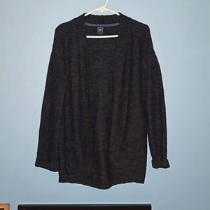 Gap black marled cardigan